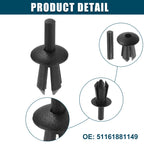 30X Fender Liner Clips for BMW 128i (No. 51161881149) Black
