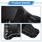 1 Pc Engine Oil Pan No.121020C020 for Toyota Hilux (2015) Steel Black