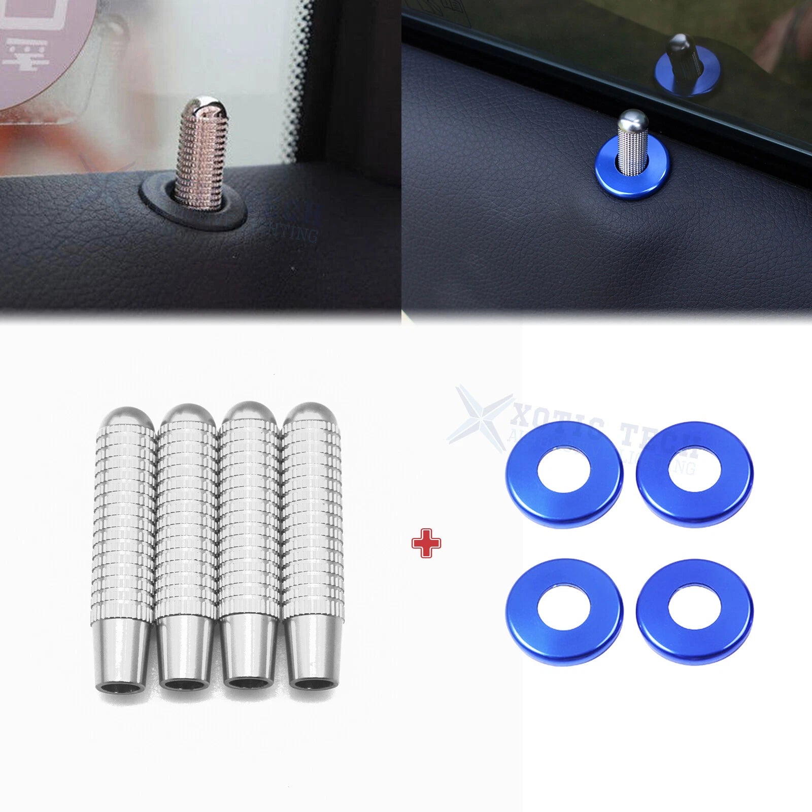 Alloy Bolt-On Door Lock Knob Pin for Mercedes C-Class (2012–2024)