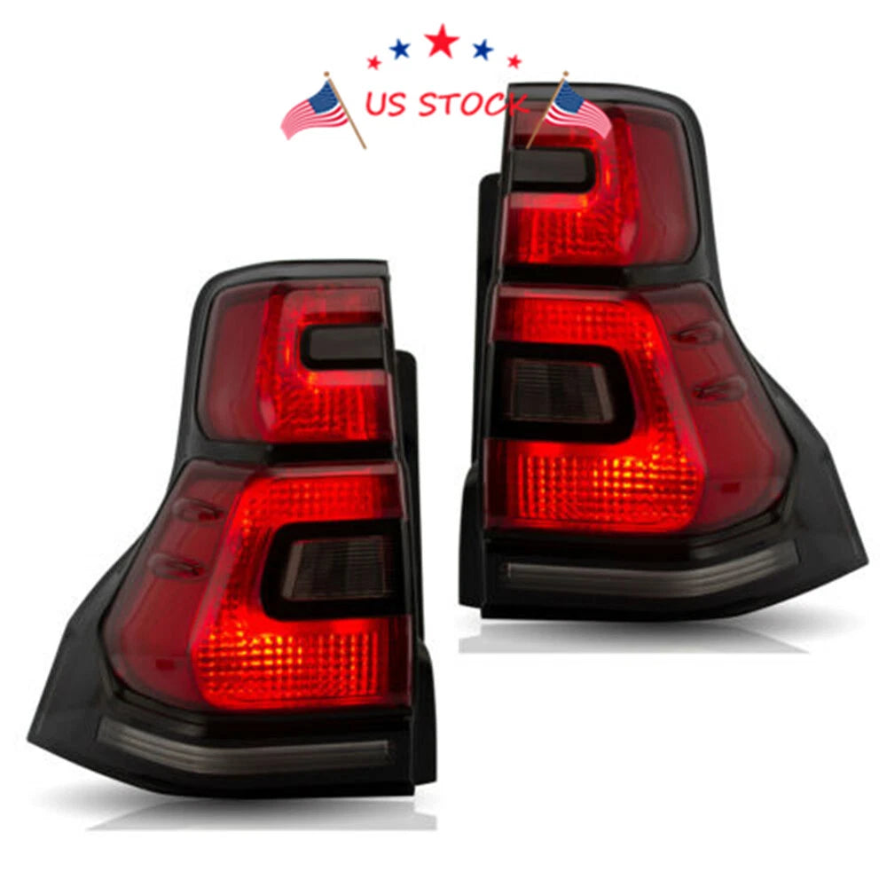 2X Sequential Indicator LED Tail Lights for Toyota Land Cruiser Prado (2010-2016)