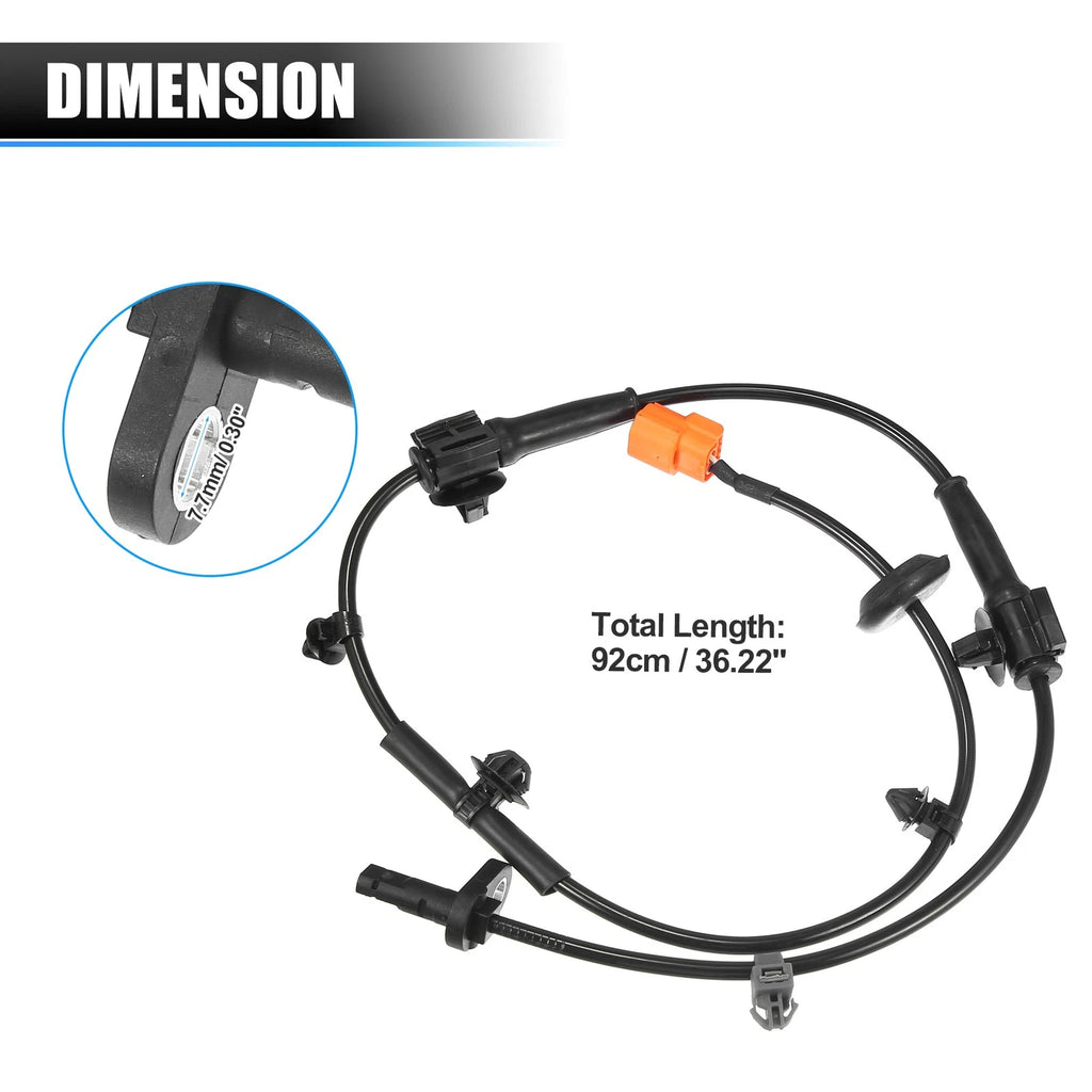 Front Left ABS Wheel Speed Sensor No. 57455-SEL-T02 for Honda Jazz (2002–2008)