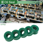 Set of 5 Oil Seal Ring 6x12x6mm for Rotary Shaft (TPU, High Pressure)