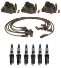Ignition Wires, 3 Coils, 6 Spark Plugs Kit for Chevy Pontiac 3.8L V6 (1995–1999)