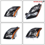 Headlight for Nissan Sentra (2010–2012) Halogen Right Passenger Black