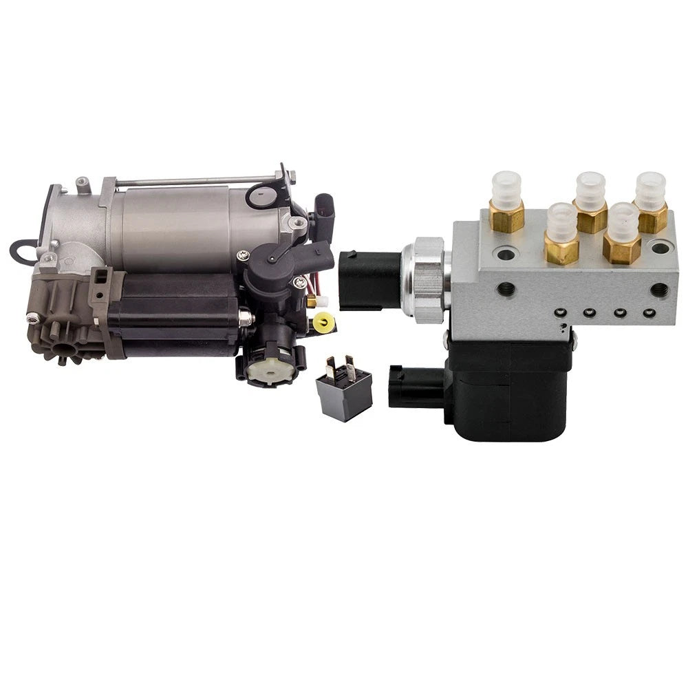 Air Suspension Compressor and Valve Control Block Set for Mercedes Benz E63 (2007–2012)