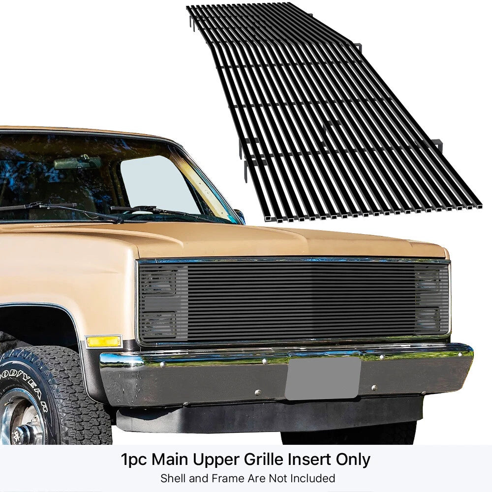 Phantom Upper Stainless Black Billet Grille for Chevy GMC C/K Pickup (1981-1987)