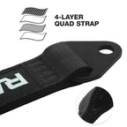 10" Black Limit Straps for Shock Suspension Travel