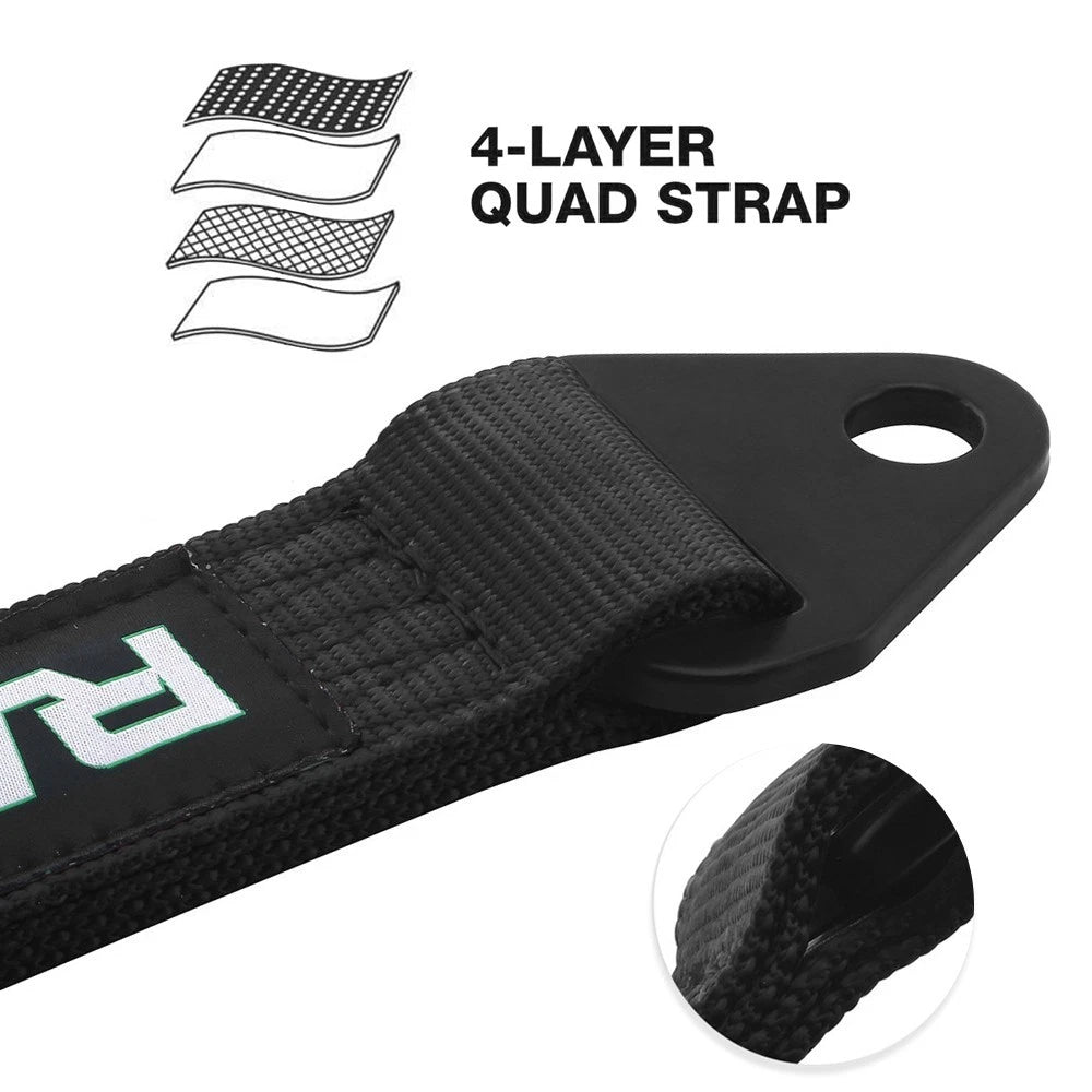 10" Black Limit Straps for Shock Suspension Travel