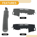 Dashboard Cover for Toyota Hilux 150 Series SR SR5 (2005–2015) Gray