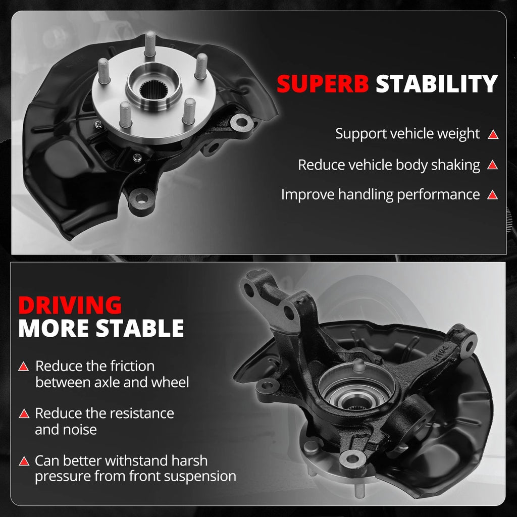 Loaded Wheel Bearing Knuckle for Lexus ES350, Toyota Camry (2007–2012)