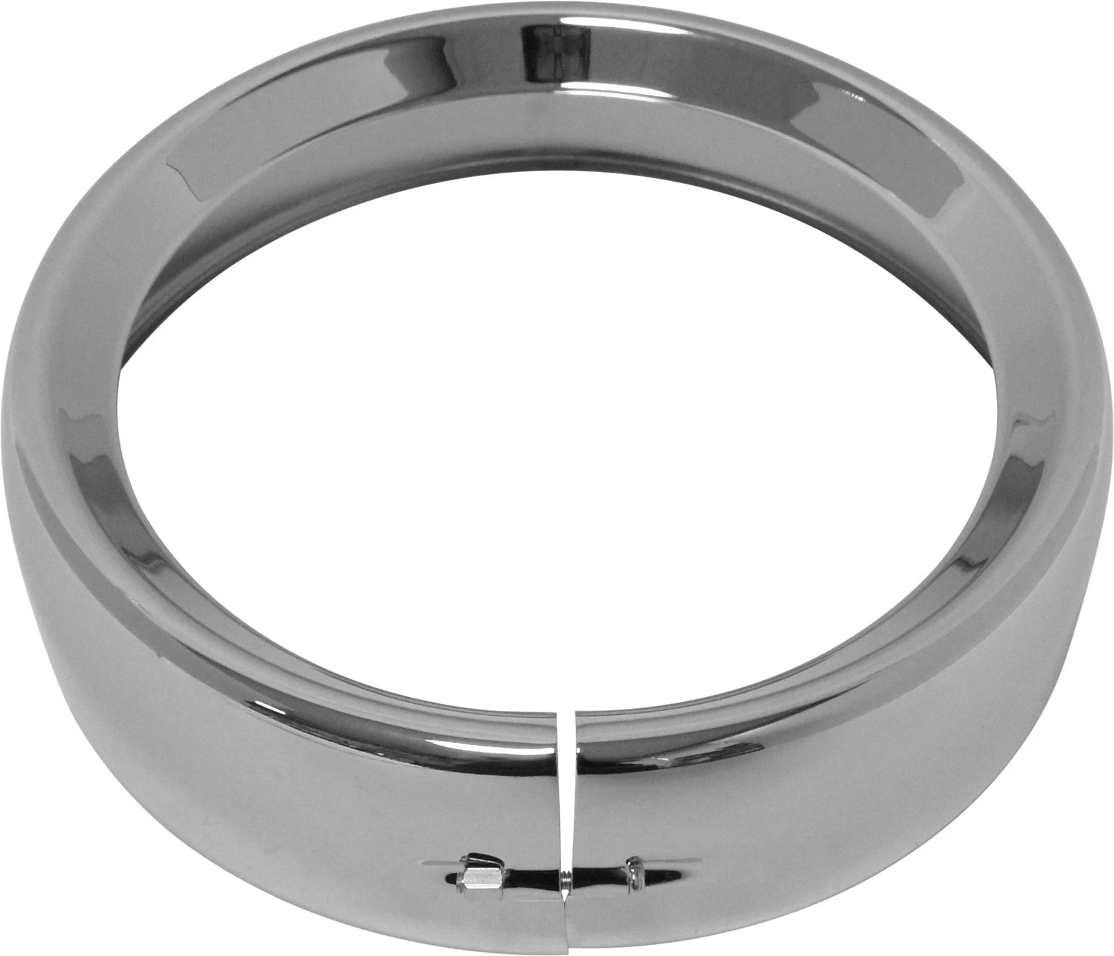 Frenched Headlight Trim Ring Chrome for Harley Dyna