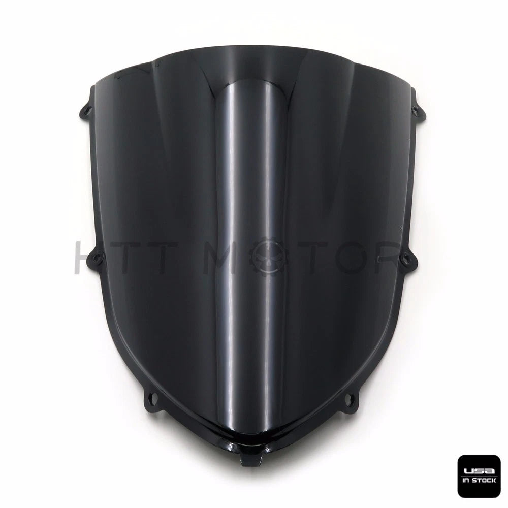 Smoke Black Double Bubble Windscreen for Kawasaki ZX10R (2004–2005)