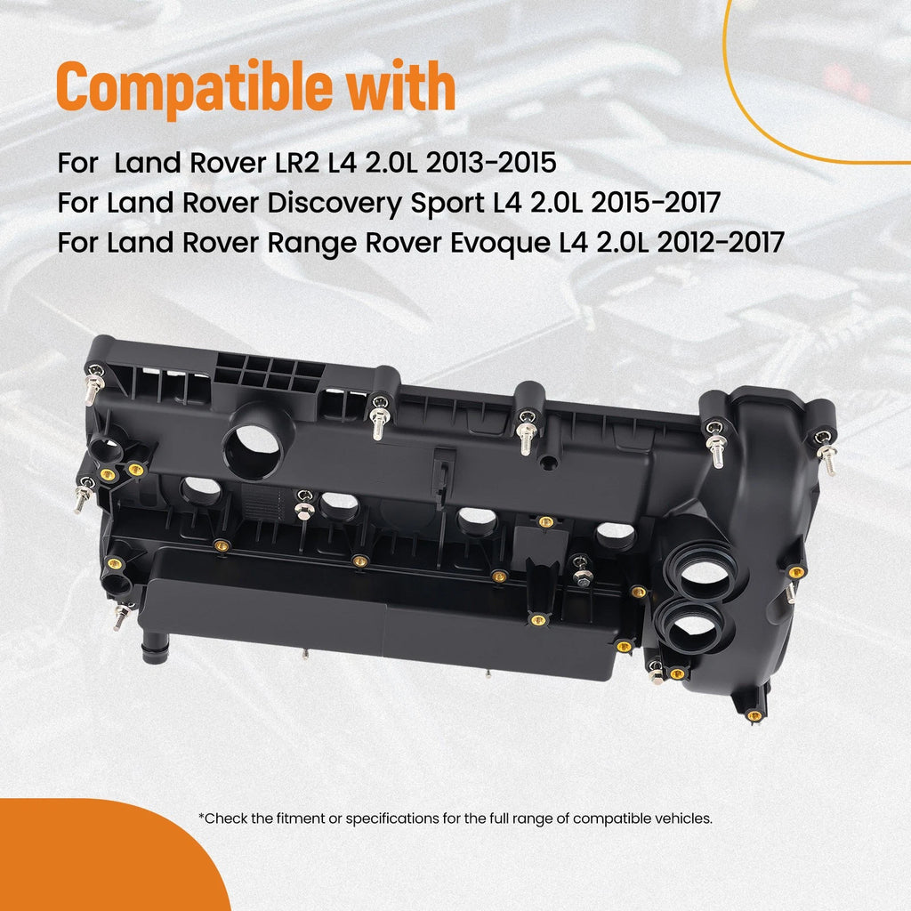 Engine Valve Cover w/ Bolts for Land Rover LR2, Range Rover Evoque (2012–2017)