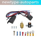 3/8" Electric Engine Fan Thermostat Relay Switch Sensor Kit for Universal (175-185)