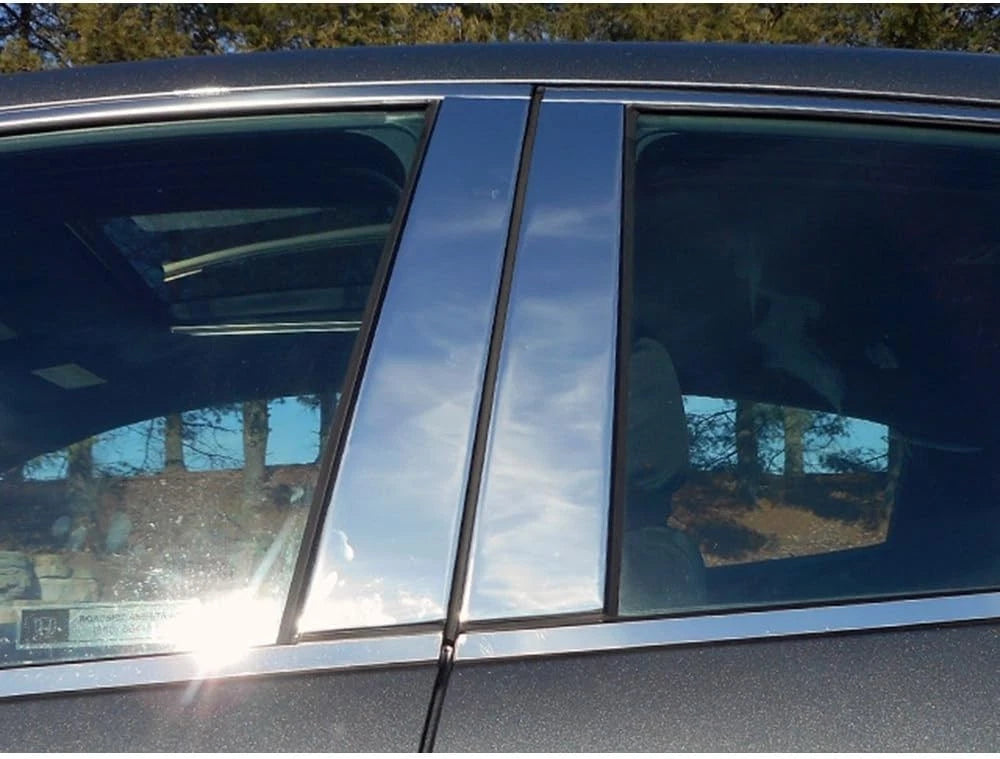 4pc Luxury FX Stainless Steel Pillar Post Trim for 2016-21 Honda Civic 4dr/Hatch