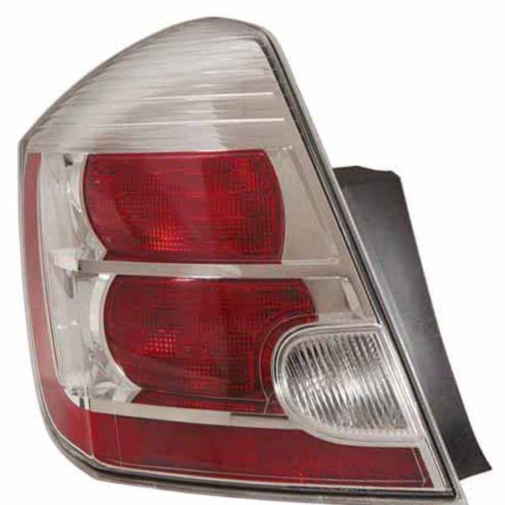 Driver Side Tail Light Assembly Bright Bezel for 2010-2012 Nissan Sentra