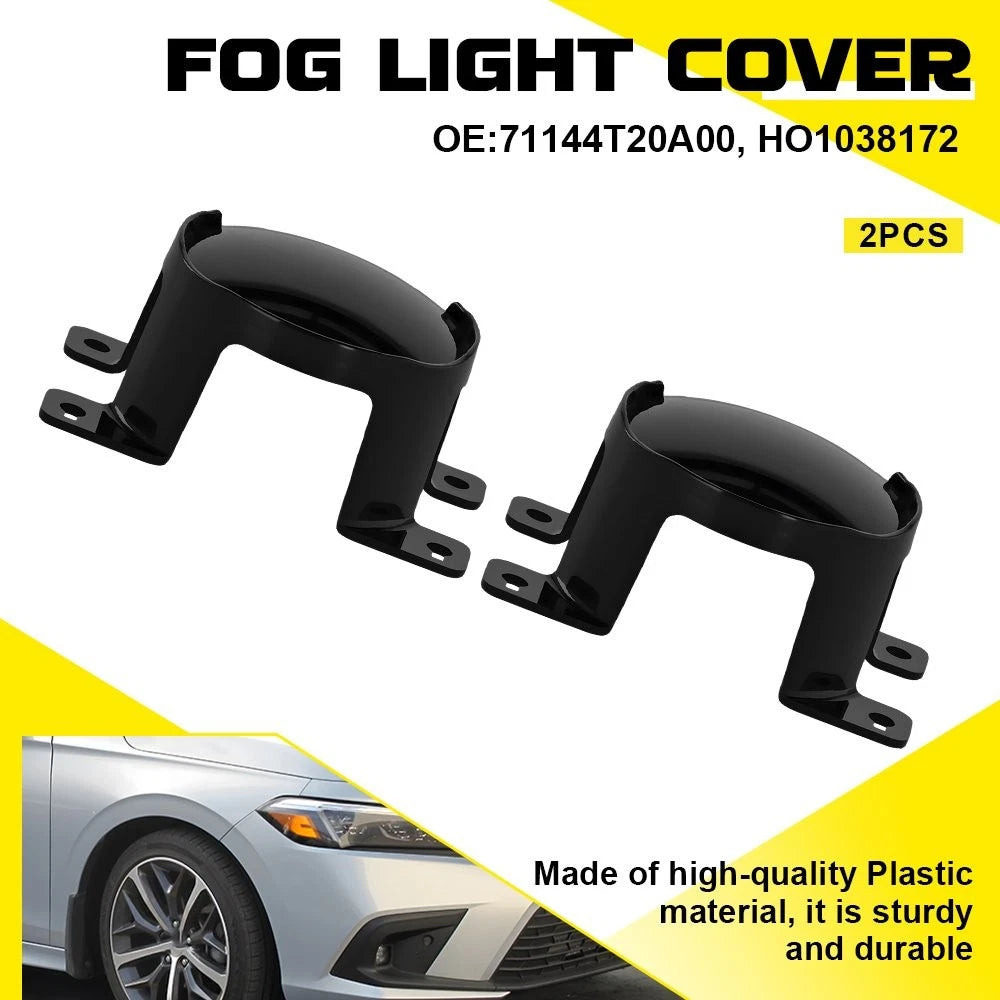 2X Front Bumper Fog Light Covers for Honda Civic Sedan (2022–2025)