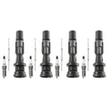 Set of 4 Denso Iridium TT Spark Plugs & Coil Boots for Mazda 5 (2008–2015)