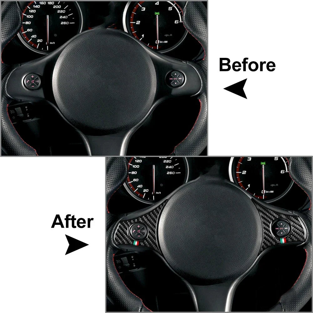 Steering Wheel Multifunctional Panel Cover Trim for Alfa Romeo 159 Brera (2006-2011)