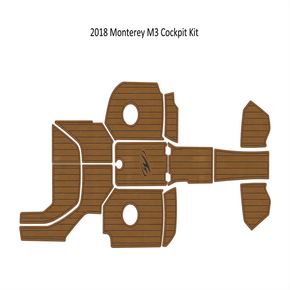 EVA Foam Faux Teak Decking Flooring Mat for Monterey M3 (2011–2018)