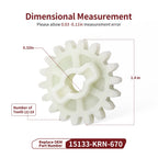 2X Oil Pump Driven Gear (18T) for Honda CRF250R/CRF250X (2004–2017)