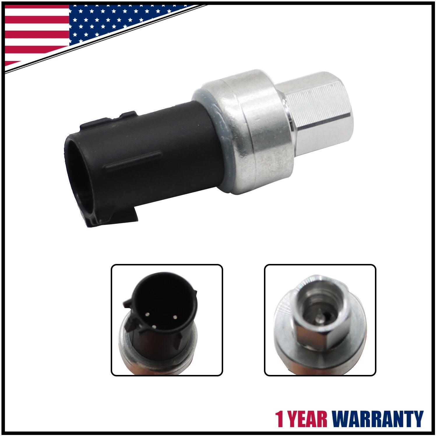 AC Air Conditioner Pressure Switch for Ford Focus Fiesta (2004–2016) 6F93-19D594-AA