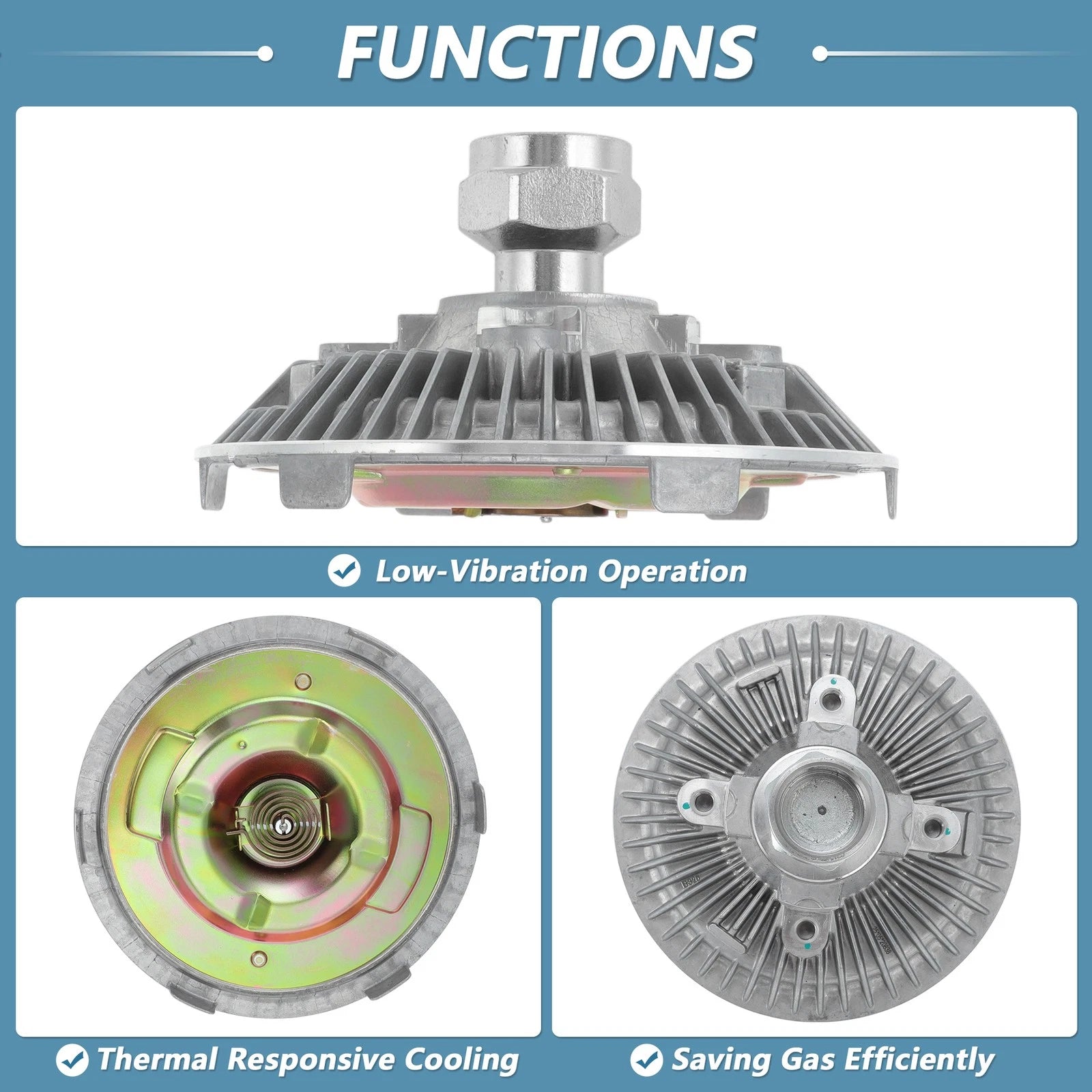Cooling Fan Clutch for Dodge Ram 1500 2500 (2009–2010) No. 2931/55056860AB