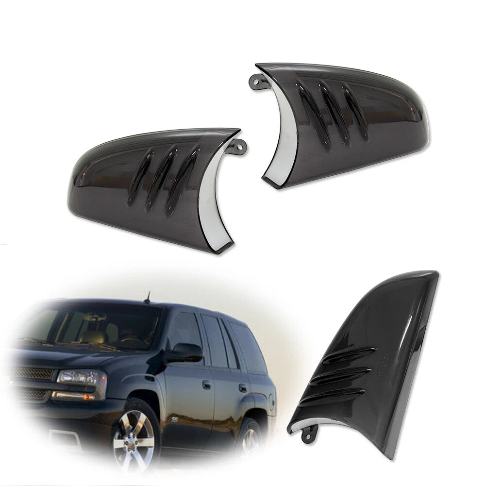 Set of 2 Front Side Mirror Signal Lights Lens for Chevrolet Trailblazer GMC Envoy