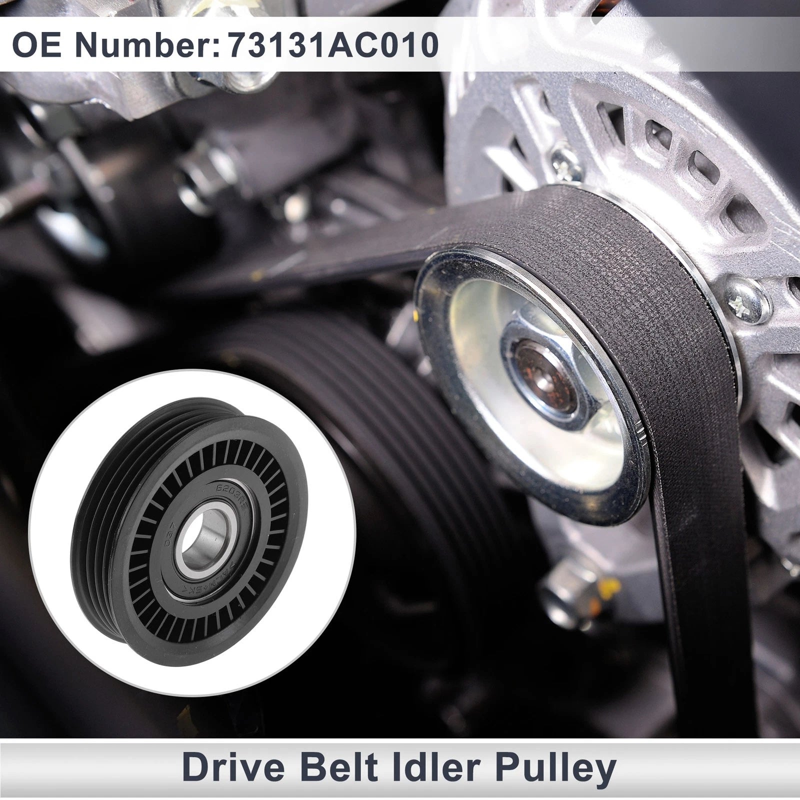 Drive Belt Idler Pulley Serpentine for Acura Integra (1997–2001) 73131AC010