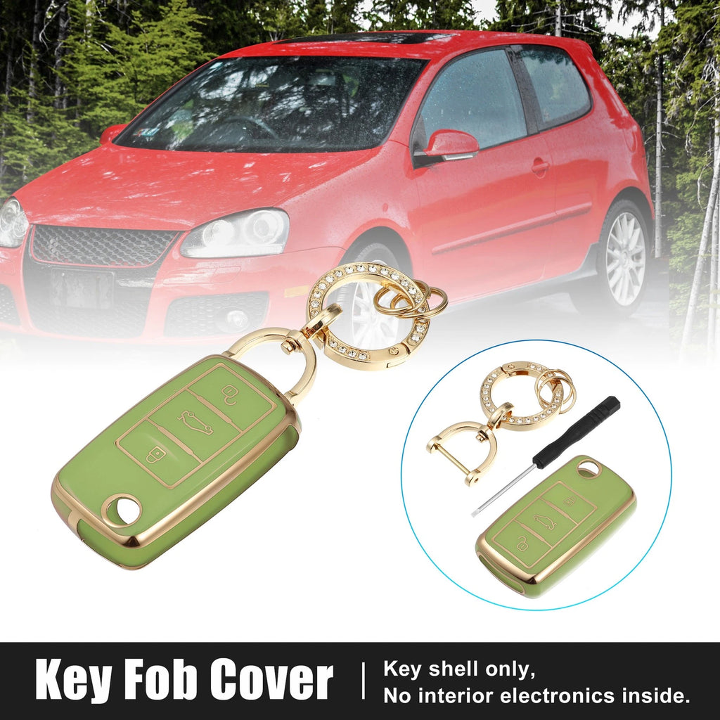 3 Button Remote Key Fob Case for Volkswagen Jetta Eos (2006–2015)