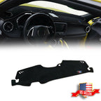 Dash Cover Mat for Chevrolet Camaro (2016–2017) Black Tan Custom Fit