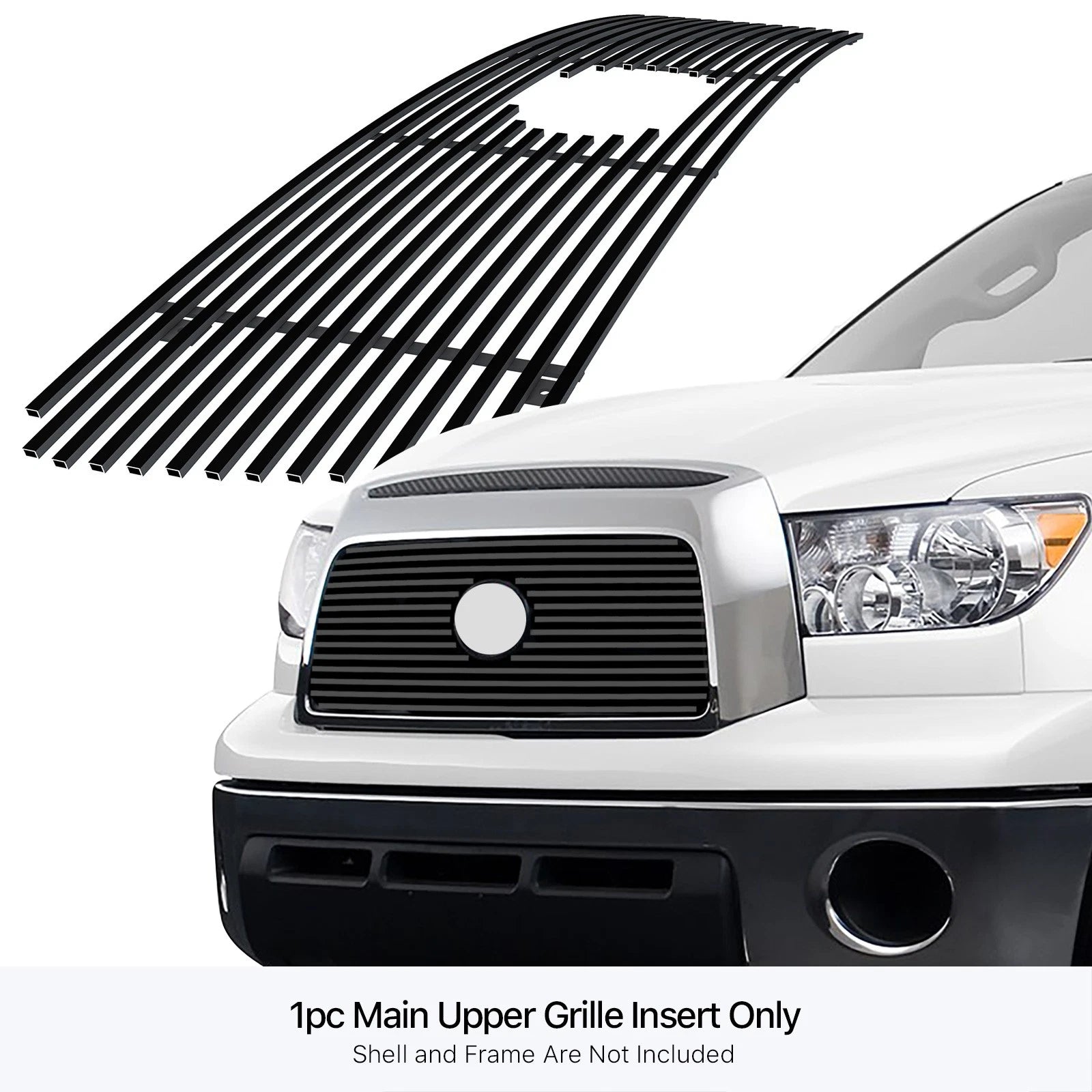 Billet Grille Insert for Toyota Tundra (2007-2009) - Black with Logo