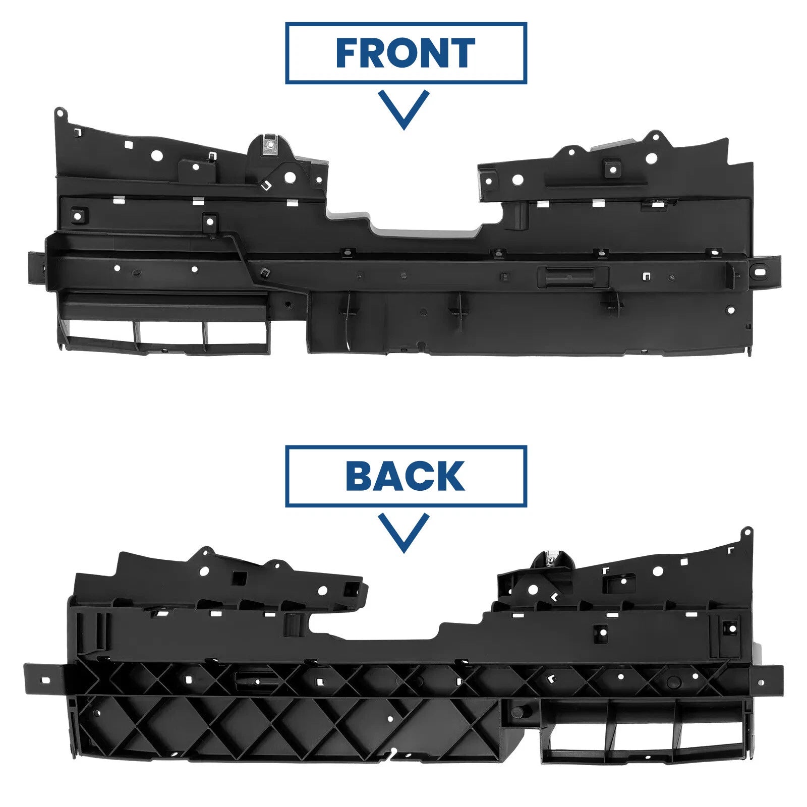 Black Radiator Support Cover for Jeep Cherokee (2014–2018)