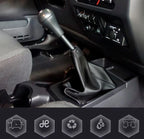 Manual Shift Boot for Jeep Wrangler (2003–2006) Gray Stitch Leather Synthetic