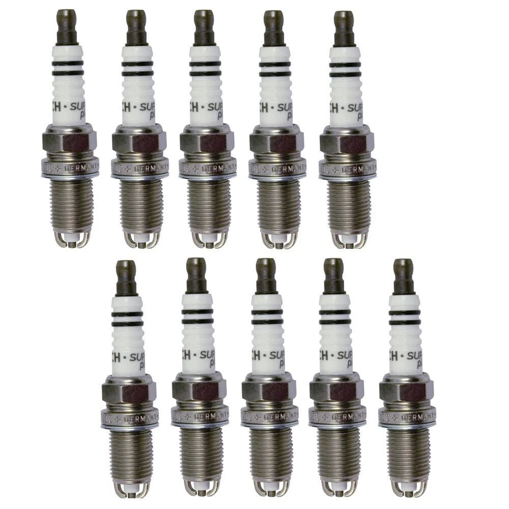 Set of 10 Spark Plugs Gap 0.035 for Audi BMW Chevy Porsche Suzuki VW