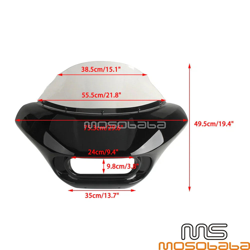 9" Windshield Headlight Fairing for Harley Softail Fat Bob FXFB (2018)