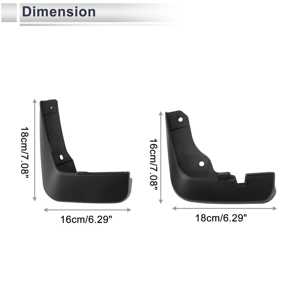 Set of 2 Mud Flaps Splash Guards for Mazda Axela (2014–2017)