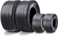 Set of 4 Wanda Turf Tires for Zero-Turn Lawn Mower (13x6.50-6 & 20x12-10)