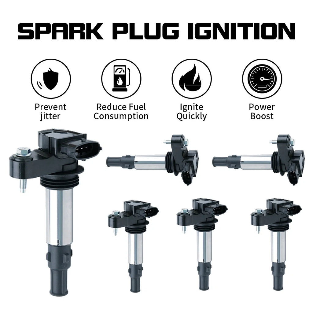 6X Ignition Coil for Chevrolet Traverse, Buick Allure, Cadillac CTS (2009–2016) UF375