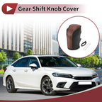 1 Pc Gear Shift Knob Cover for Honda Inspire (2023) Brown Faux Leather