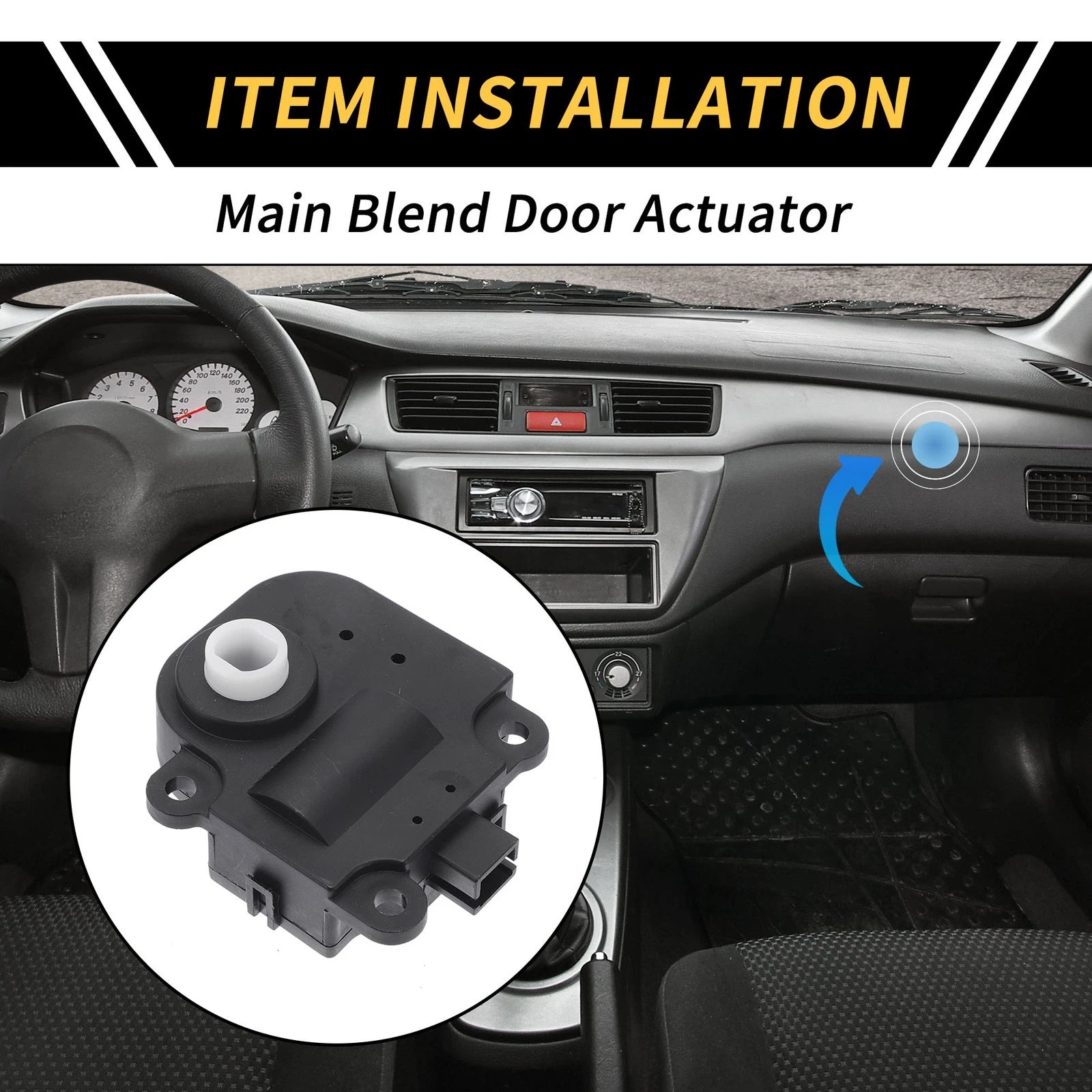 HVAC Air Door Actuator Heater Blend for Toyota Tacoma (2005–2023) No. 604332/8710604040