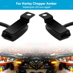 6 LED Mini Front Turn Signal Indicator Amber for Harley Chopper (2008–)