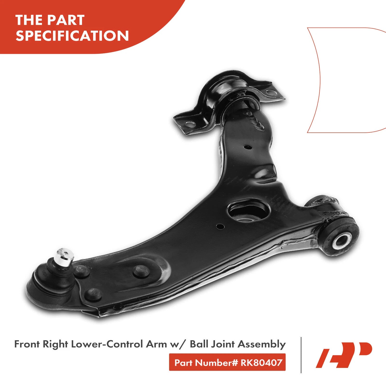 Set of 4 Wheel Bearing Control Arm Ball Joint Kit for Ford Focus (2004–2011)
