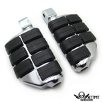 Chrome Dually Footpegs for Yamaha Road Star Warrior (2002–2009)