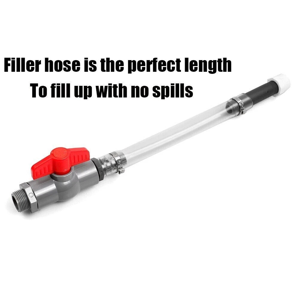 Set of 3 Racing Fuel Jugs with Filler Hose and Shutoff Valve
