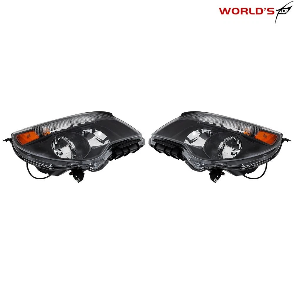 Set of 2 Halogen Headlights for Chevy Equinox LT/LS (2010–2015) Clear Lens