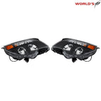 Set of 2 Halogen Headlights for Chevy Equinox LT/LS (2010–2015) Clear Lens