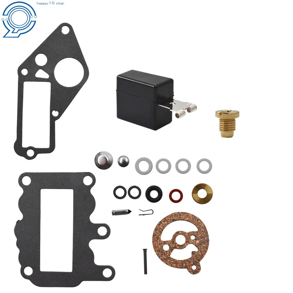 Carburetor Kit with Float for Johnson Evinrude Outboard 9.5 (Year Range)