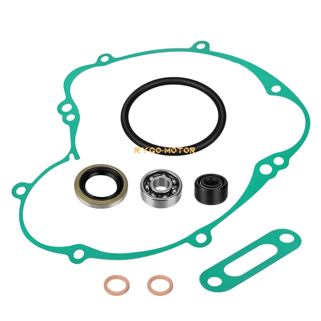Water Pump Repair Kit with Bearing for Kawasaki KX80 KX60 (1885–2003), Suzuki RM60 (2003)