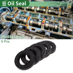 Set of 5 Oil Seals NBR Rubber 38x65x10mm for Various Models 